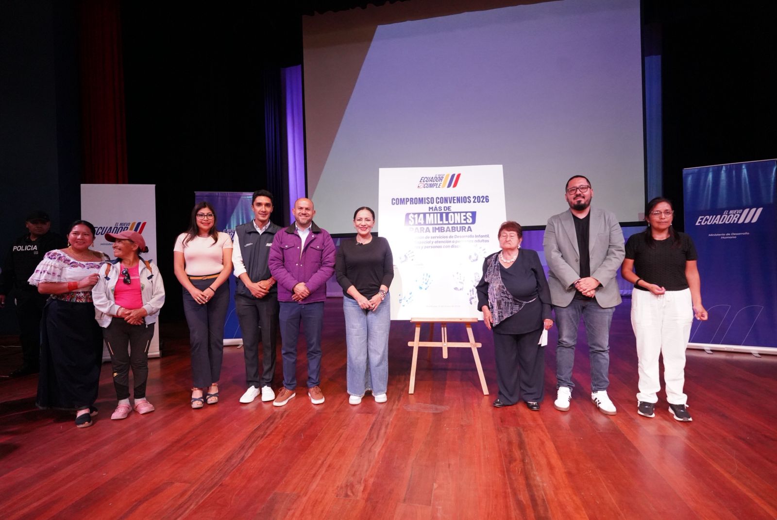 El Gobierno de Daniel Noboa, a través del MDH, asigna un presupuesto de USD 14.2 millones para convenios en Imbabura, garantizando la continuidad de las prestaciones de servicios para la población más vulnerable