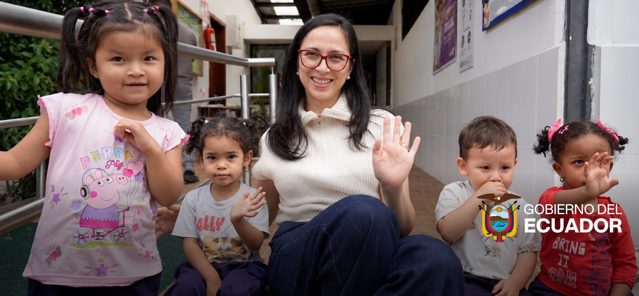 Ministra Diana Ramírez verifica la atención que reciben 90 niñas y niños en el CDI Blanca Martínez Mera, en Ambato